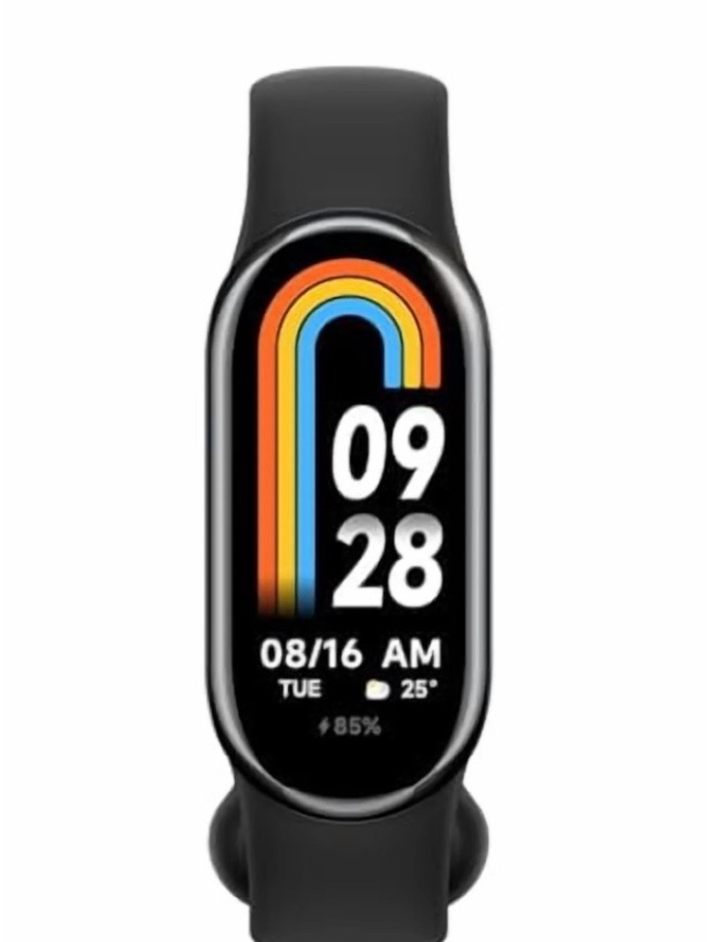 Black Fitness Smartband with Color AMOLED Display